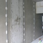 All existing cracks and gaps are filled with gypsum putty.