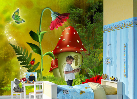 3D wallpaper for children