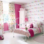 Baby girl decorated with structural wallpaper