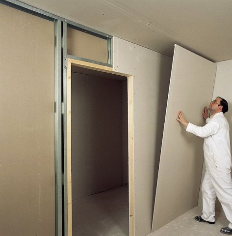 How to put a wall from drywall