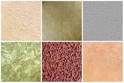 What types of decorative plaster are found.