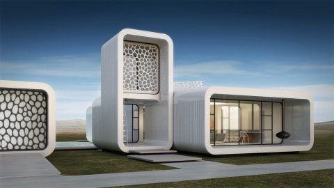 Unusual office in Dubai, printed on a printer