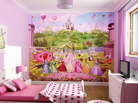 Fairy-tale heroes for a girl in pink