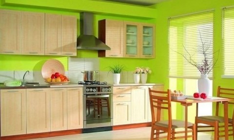 Bright tones of the walls will give energy