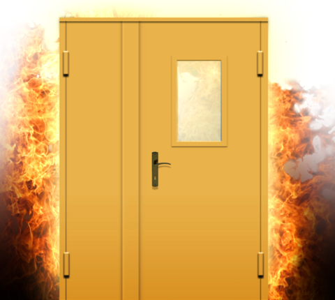 Doors made of fireproof material