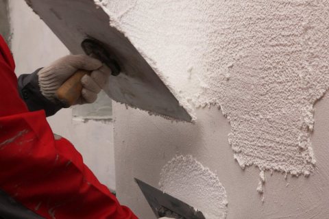 Application on a drywall construction.