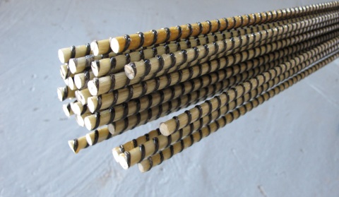 Fiberglass periodic profile rods