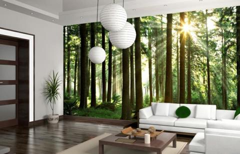 Bright 3D wallpapers will decorate a large room, but for small ones it would be better to choose not catchy tones