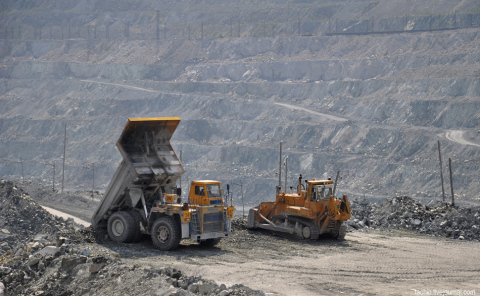 Quarry at the chrysotile field in the Sverdlovsk region