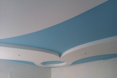 Do-it-yourself ceiling painted - no streaks or streaks