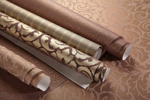 Paper-based non-woven wallpaper