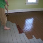 Chocolate colored flooring