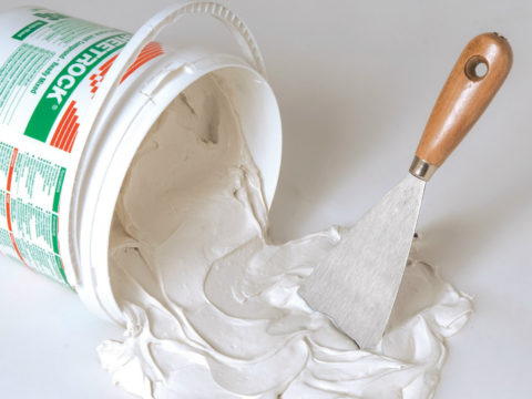 Acrylic putty is several times more expensive than gypsum, and is mainly used for minor repairs.