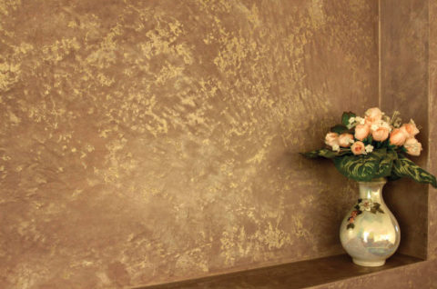 The rich texture of Venetian plaster