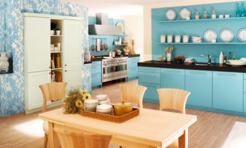 Blue kitchen