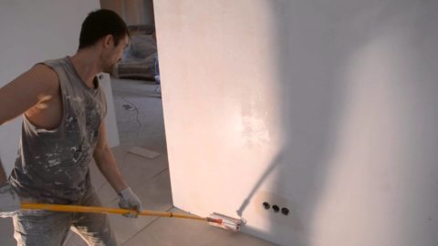 Primer - the last step before finishing the walls