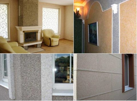 Mineral plaster based on marble for exterior and interior use