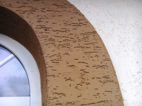 Finishing the arched window opening using the Bark beetle technique