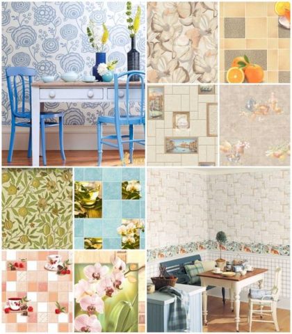 Variety of washable wallpapers