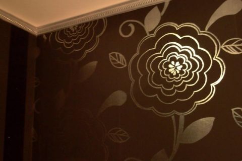 Silk Screen Vinyl Wallpaper