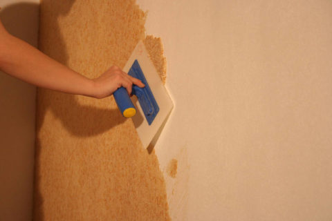 Liquid wallpaper is applied as plaster