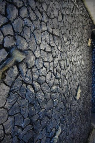 Stone stucco in the interior