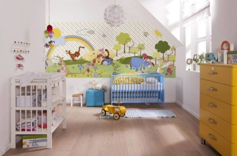 Bright room for the newborn