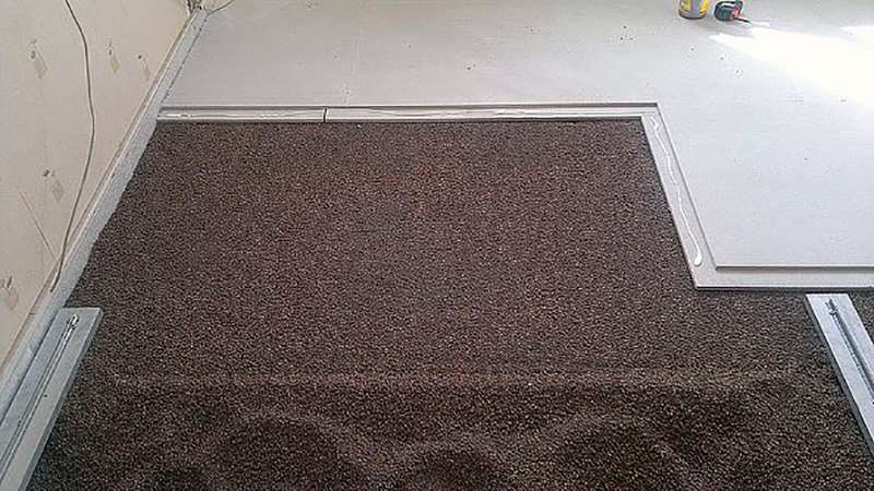 Dry floor screed example