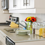 tiles on the walls in the kitchen