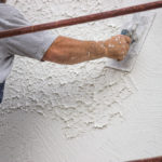 The original texture when decorating with decorative plaster