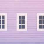 photo of houses sheathed with vinyl siding